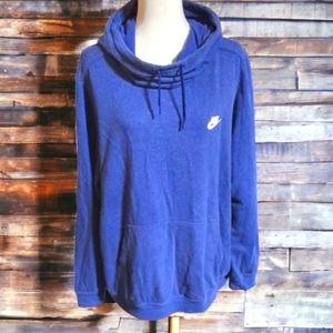 Women's Nike Navy Blue Long Sleeve Hoodie 1XL